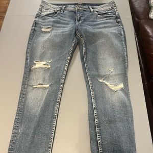 Silver Skinny Jeans size 31/29